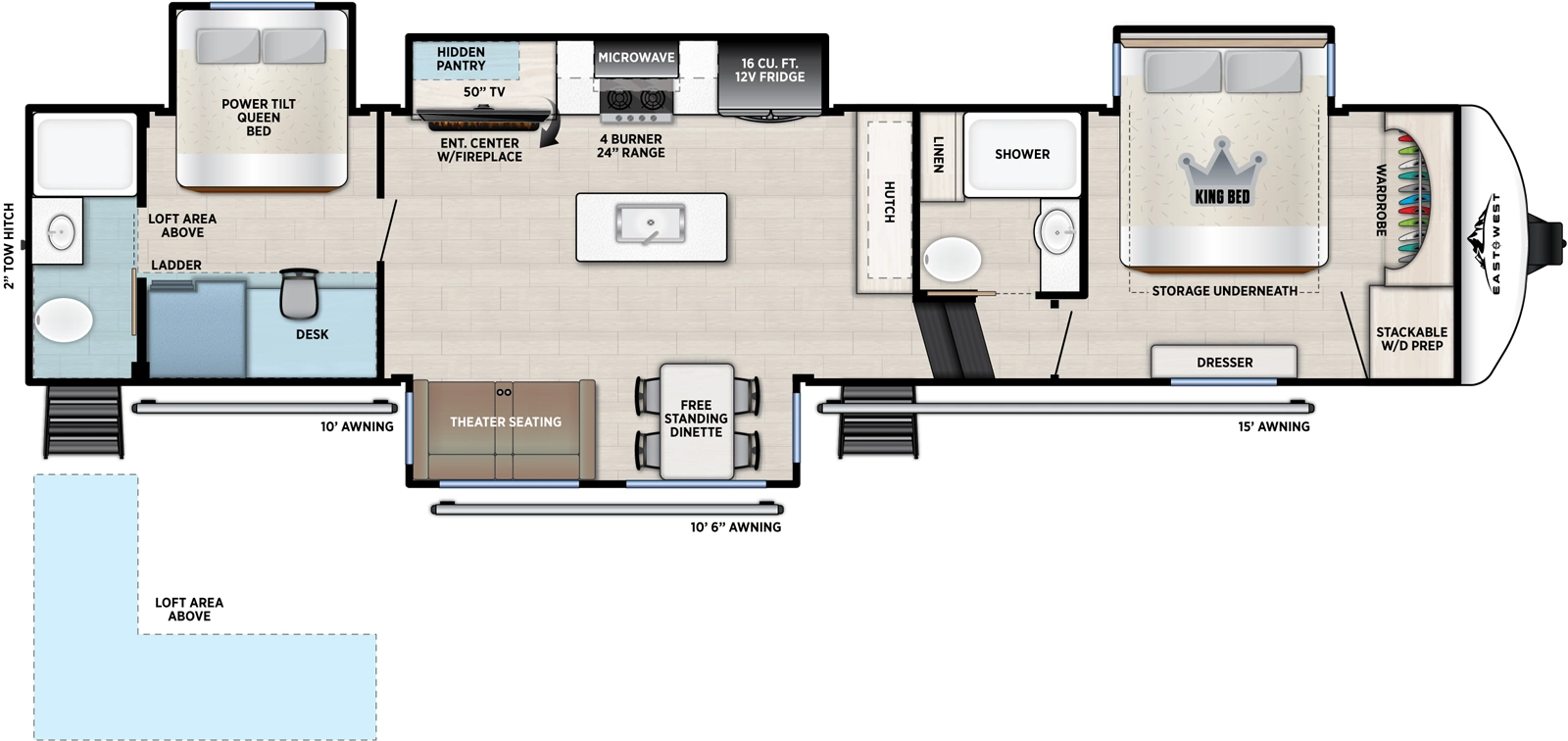 Tandara 389DS Floorplan